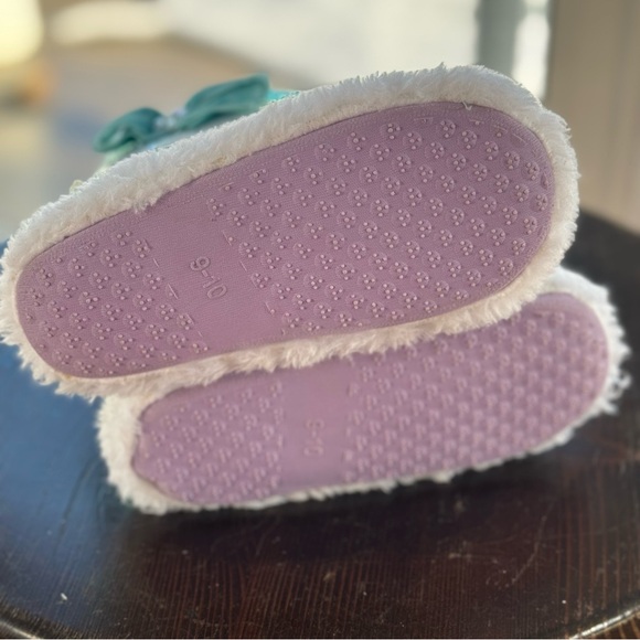 Frozen Elsa & Olaf Toddler Girl Slipper Blue Bootie Sequin Shoes size’s below - Picture 16 of 16
